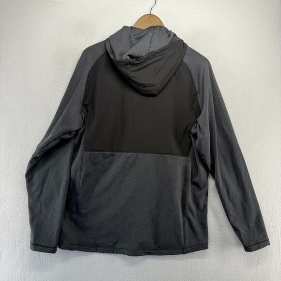 Harvard University Jacket Mens Medium Black Gray Full Zip Hooded Grid Fleece NEW - Picture 7 of 9